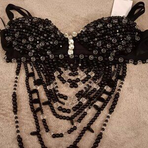 AKIRA EXTRA NEEDY EMBELLISHED BRALETTE Size XLXL